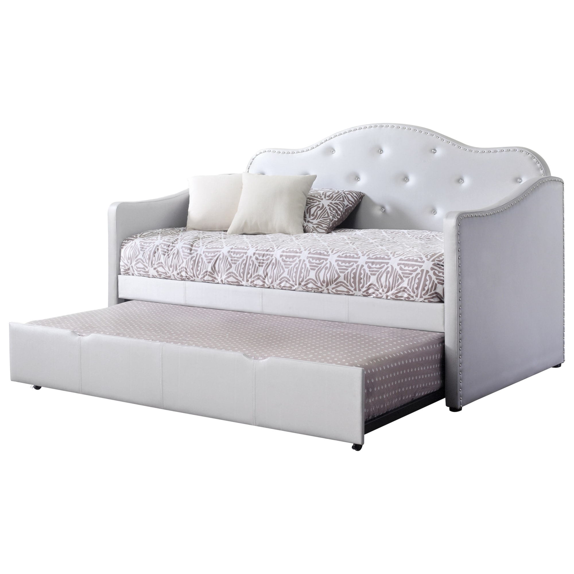Coaster Daybeds by Coaster 300629 Upholstered Daybed with Trundle A1